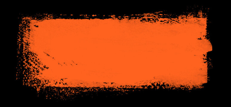 Roter Farbstreifen als grunge Markierung auf schwarz