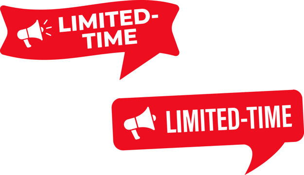 Limited time offer speech bubbles