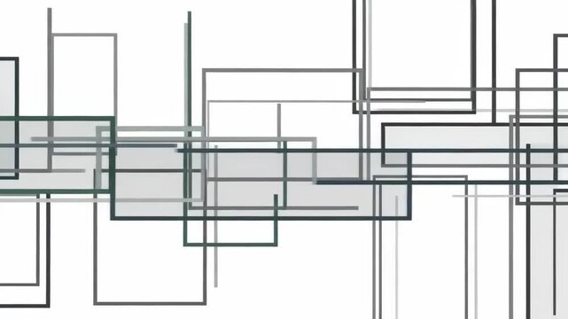 Abstract geometric lines intersecting in complex patterns