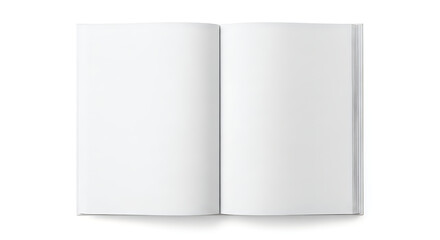 Fototapeta premium Blank open notebook pages with spine
