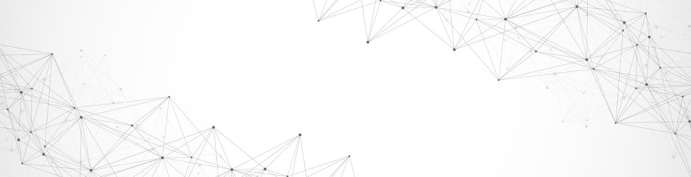 Global network connection concept. Big data visualization. Social network communication in the global computer networks. Internet technology. Business. Science. Illustration