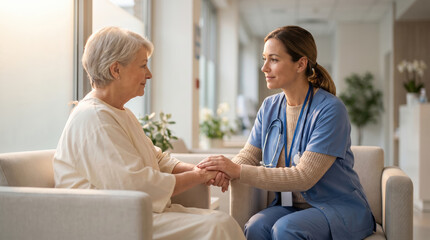 Obraz premium Compassionate approach to human healthcare and emotional medicine