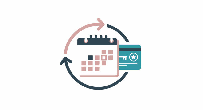 Digital calendar with payment method.