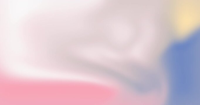 Vibrant abstract animation showcases a seamless loop of pastel pink and cornflower blue waves. Gentle fluid distortions merge smoothly into an uplifting background.