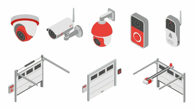 Security systems and access control icons.