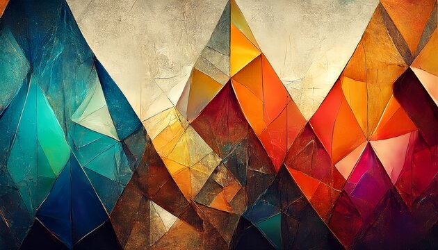 Farben Cover Geometrisch Dreieck Texturen Vorlage Vielfalt Formen Kratzer Verlauf Modulation Abstrakt Malerei