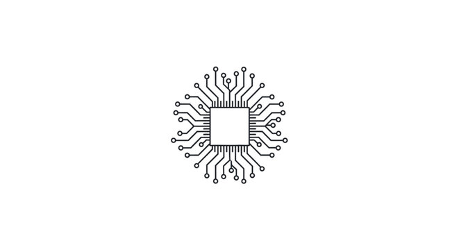 Microchip circuit board component closeup.