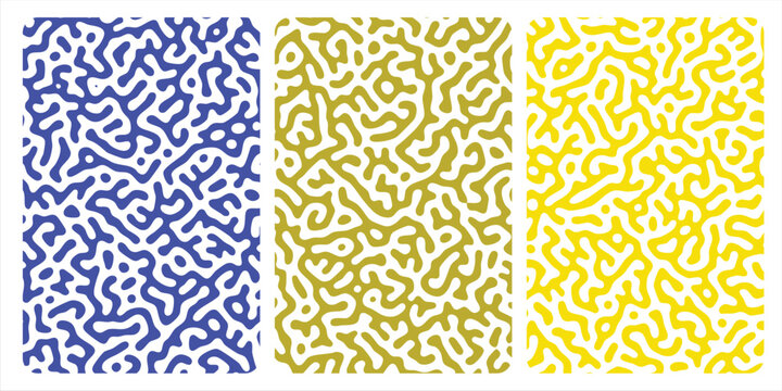 Abstract organic turing pattern mimicking reaction diffusion system in biology laboratory experiment for scientific report background design