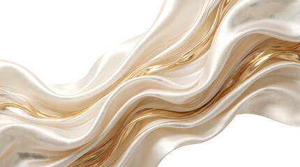 Fototapeta premium Abstract gold and white marble texture with smooth flowing waves and elegant veining patterns