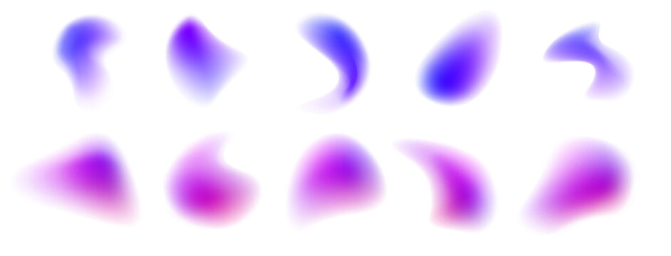 Glossy liquid sphere floats in space with smooth rainbow gradients and soft blurred edges creating depth. Light reflections shift gently across the surface.