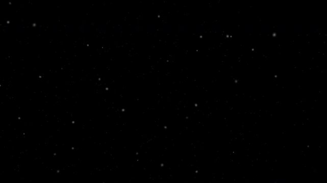 4k stock | Abstract dust floating particles air black background cinematic overlay effect white flying for video editing and motion graphics projects.