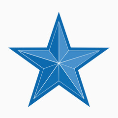 Fototapeta premium Blue Star Icon