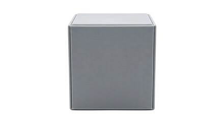 Fototapeta premium Blank grey square cardboard packaging box mockup isolated