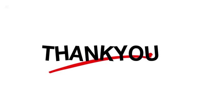 Elegant typography of the phrase Thank You for business appreciation and gratitude concept.