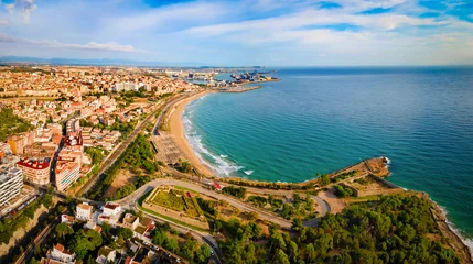 Tarragona city aerial panoramic view in Spain © saiko3p