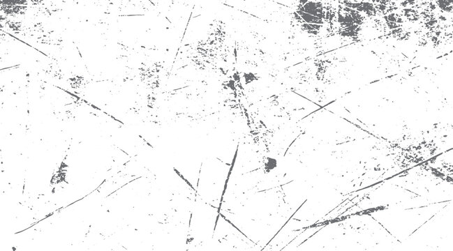 White background with scattered gray scratches and speckles abstract texture