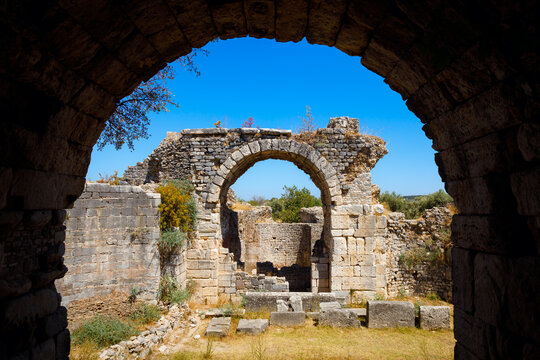 Miletus Archaeological Site near Didim city in Turkey