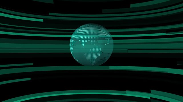 Breaking News Template intro for TV broadcast news show program with 3D breaking news text and badge, 4k video.