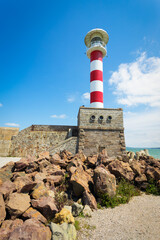 Obraz premium The lighthouse of Burgas at the city port