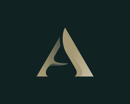 Abstract Modern Letter A Logo Design