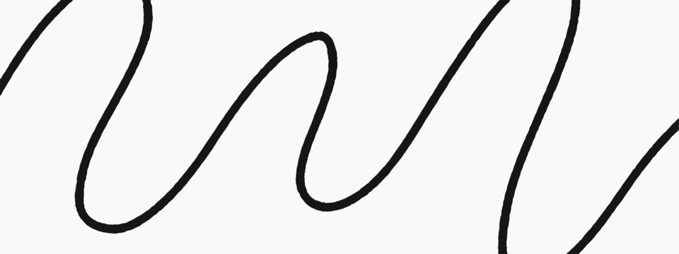 Cable squiggle background for line doodle spiral and curve thick wavy. Graphic simple print for freehand chaos hand and drawing curvy continuous. Cable icon vector for line loopy border.