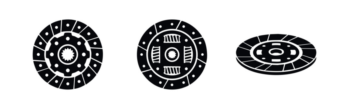 Icons of automotive clutch parts