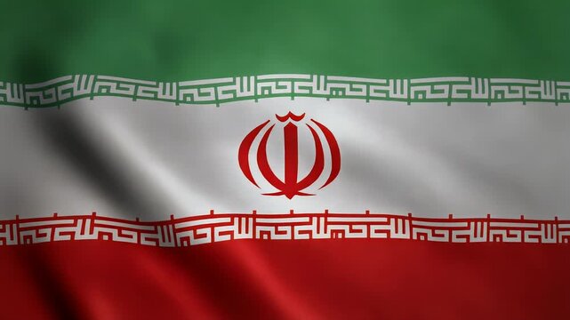 Iran and Lebanon flags looping animation vector illustration national symbol design icon style