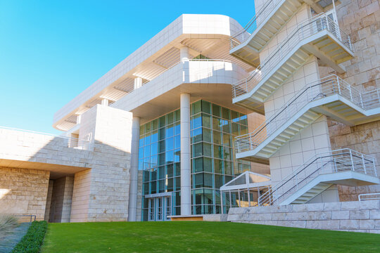 Los Angeles, California - January 8, 2026: Modern Architecture of the Getty Center in Los Angeles