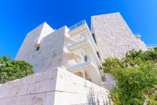 Los Angeles, California - January 8, 2026: Modern Architecture of Getty Center in Los Angeles