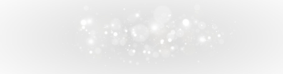 Luxury white glowing dust particles with magical radiant sparkle and glittering festive cinematic transparent fantasy atmosphere background. © OLEKSANDR