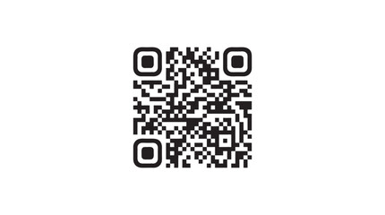 Fototapeta premium Scan QR code icon. Fake template of qr code, fake qr code mockup