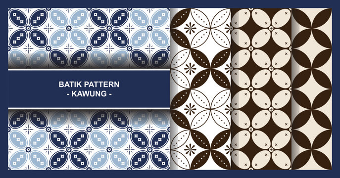 Traditional Batik Kawung Pattern Indonesian Heritage Motif