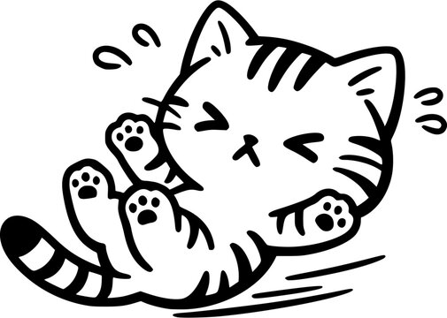 Clumsy cat