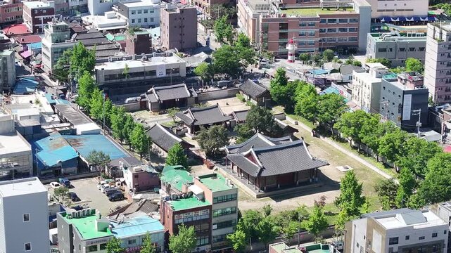 서울 숭인근린공원 도심전경