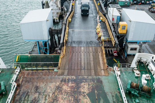Embarking on a Ferry in Ireland