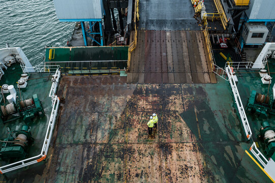 Embarking on a Ferry in Ireland
