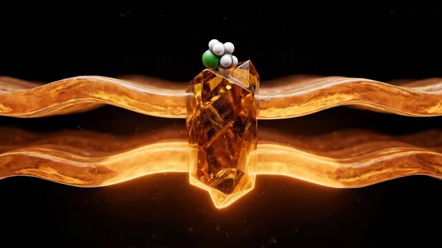 GLP-1 Receptor Protein Ligand Docking Molecular Activation Scientific Visualization