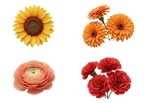 Assorted fresh organic fruits on yellow background