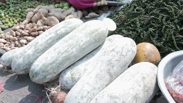 Ash Gourd in Assam Village Market