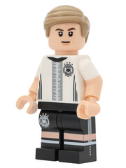 Obraz premium Dortmund - Deutschland 26. Mai 2026 - Lego Minifigure Fussballer der für Deutschland spielt