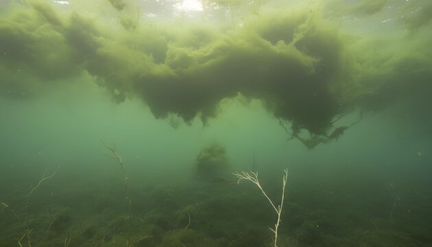 Symbolic Ocean Suffocation from Fertilizer Pollution