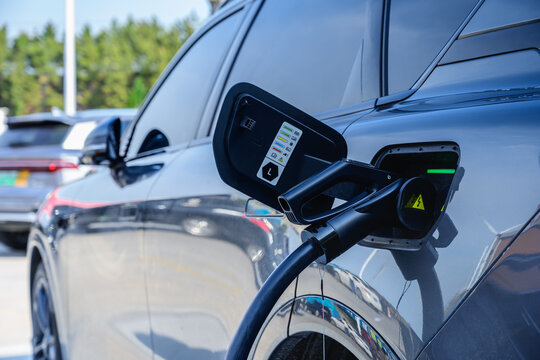 Electric Vehicle Charging at Public Station