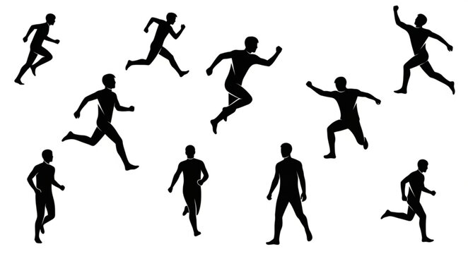 vector silhouettes of people