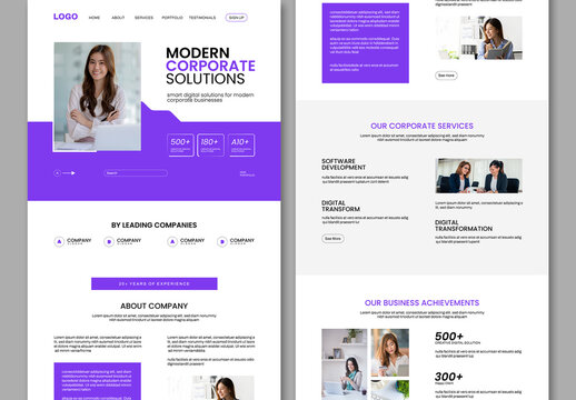 Business Landing Page Design