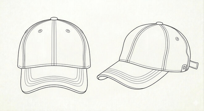vector illustration of a baseball cap