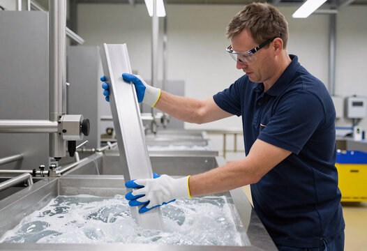 Aluminum Anodizing Specialist at Work