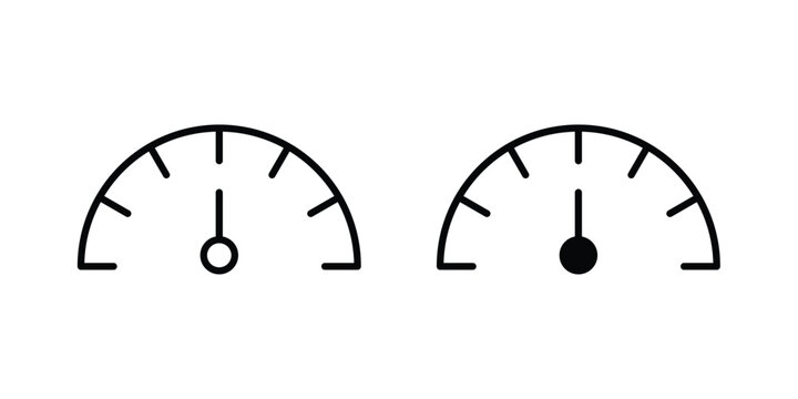 Meter icon set illustration. icon designs