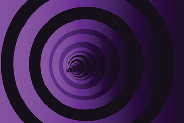 Obraz premium Concentric circles of purple and black creating a hypnotic vortex effect