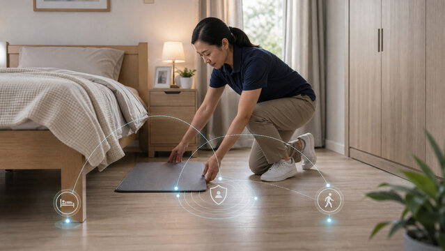Home fall prevention monitoring