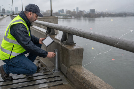 Bridge flood resilience inspection